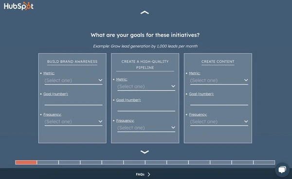 Hubspot marketing plan generator 